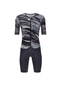 Santini Madss Aerosuit Cycling skinsuit Men (L, grey/blue)