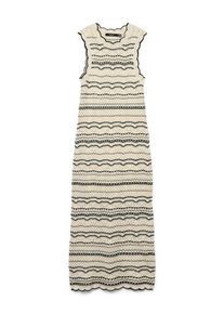 Véro Moda VERO MODA Sukienka z dzianiny dla kobiet beżowy / czarny Rozmiar XS
