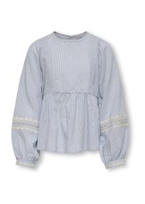 ONLY GIRLS Bluzka dla dziewczynek niebieski / biały Rozmiar 140