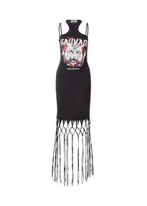 Versace Jeans Couture Dames Jurk rood / zwart / offwhite 36