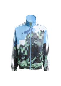 adidas originals Jacke 'adidas originals x Minecraft' Damen hellblau / dunkelgrau / hellgrün / weiß Größe 4XL