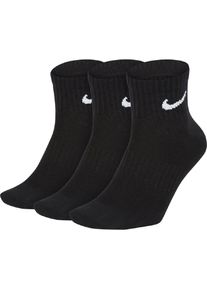 Nike Unisex Everyday Lightweight Ankle Socks (3Paar) schwarz