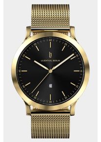 Men's Watch - Gold Black - Surgical steel case, Sapphire-hardened mineral glass, Mesh Strap - 40mm , Quartz Movement - Lilienthal Berlin
