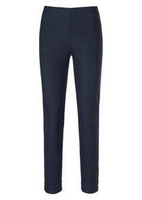 Peter Hahn - Enkellange comfortbroek pasvorm Sylvia, blauw, Maat 36, viscose