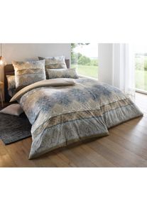 HEINE HOME unisex Bedtextiel in naturel/bruin ,maat 80x80/155x220 cm, Witt, 100% Katoen