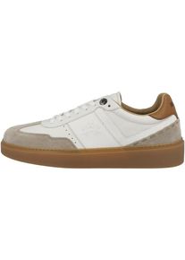 La Martina Sneaker low 'LFM251' Herren dunkelbeige / umbra / weiß Größe 41.5
