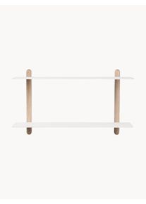 Gejst Półka ścienna z drewna dębowego Nivo Biały Drewno, Metal, Lite drewno S 67 x W 39 cm