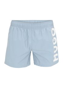 Hugo Män Badshorts 'ABAS' rökblå / vit Storlek S