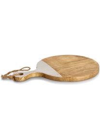 zeller Schneide-/Servierbrett, Mangoholz, beige, 43x30x2cm