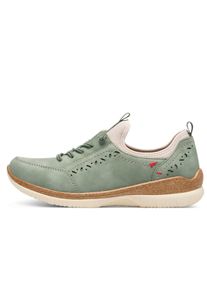 Jana Dames instapper in eucalyptus ,maat 41, Witt, 70% Imitatieleer, 30% Textiel