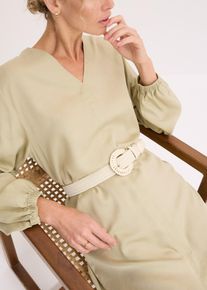 Stretchskärp med flätad look - vit - storlek 80 - bonprix