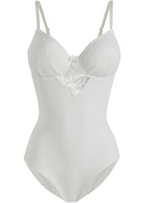 Body med medelhög formande effekt - vit - storlek 90B - bonprix