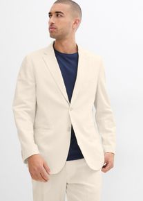 Kavaj med lin Regular Fit - beige - storlek 54 - bonprix