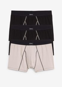Boxershorts (3-pack) - svart - storlek 9 (3XL) - bonprix