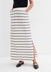 Maxikjol av ren bomull - vit - storlek 52/54 (XXL) - bonprix