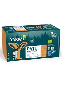 8x100g Biologische Pate-mix Yarrah Kattenvoer Nat