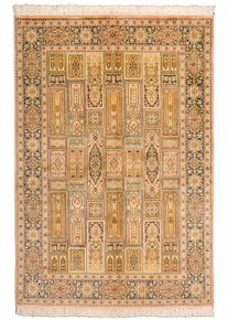 Cashmere Silk Dywan orientalny 180x120 Beżowy (Indian) Ręcznie Tkany
