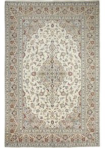 Kashan Perski dywan 200x300 Beżowy (Iran) Ręcznie Tkany