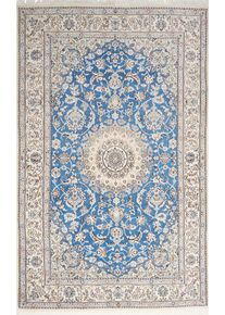 Nain Perski dywan 250x150 Niebieski (Iran) Ręcznie Tkany