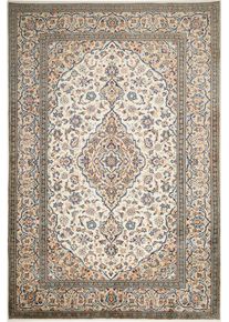 Kashan Dywan 200x300 Beżowy (Iran) Ręcznie Tkany