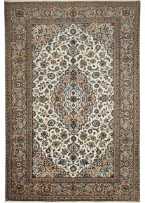 Kashan Perski dywan 200x300 Beżowy (Iran) Ręcznie Tkany