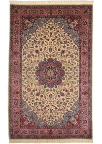 Isfahan Dywan orientalny 250x150 Beżowy (Chiny) Ręcznie Tkany