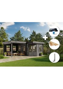 Alpholz ECO Set - Tuinhuisje 5-hoek Pepe - grijs