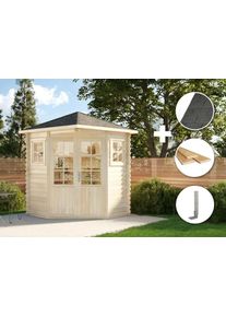 Alpholz ECO Set - Tuinhuisje 5-hoek model Sunny-A - geïmpregneerd