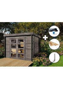 Alpholz ECO Set - Paloma Sol tuinhuisje - grijs