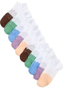 Lot de 10 socquettes avec coton - blanc - taille 31-34 avec coton - bonprix