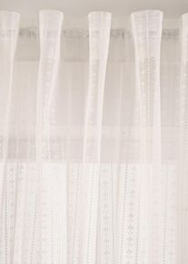 Voilage jacquard (1 pce) - blanc - taille 175x135 cm - bonprix