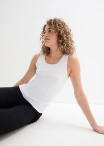 Débardeur à dentelle - blanc - taille 54/56 (XXL) avec coton - bonprix