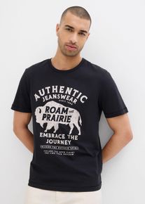 T-shirt 100% coton - noir - taille 48/50 (M) - 100% coton - bonprix