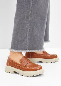 Chunky loafers, brun, størrelse 37, bonprix
