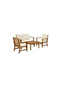Cocon Loungeset »Lausanne, 4 Sitzplätze«, Holzart: Akazie (Vietnam)