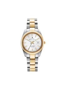 Jacques du Manoir Dames Analoog horloge goud / zilver / wit One Size