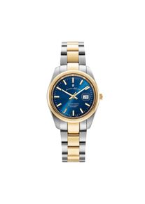 Jacques du Manoir Dames Analoog horloge marine / goud / zilver One Size