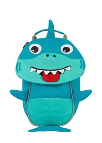 Affenzahn Rugzak 'Kleiner Freund Hai' turquoise / hemelsblauw / rood / zwart / wit One Size