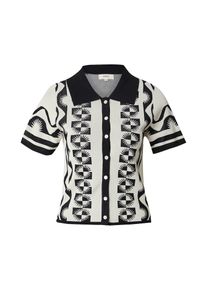 Suncoo Dames Gebreid vest 'GILET GABERA' zwart / wit XS