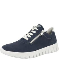 Waldläufer WALDLÄUFER Dames Sneakers laag 'Birdy' donkerblauw / wit 37