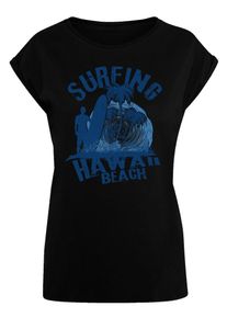 F4NT4STIC Dames Shirt 'Hawaii Surf Beach Summer' blauw / zwart XXXL