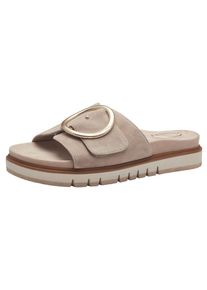 Tamaris Pantolette Damen beige Größe 36 Unifarben