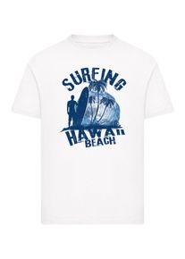 F4NT4STIC Shirt 'Hawaii Surf Beach Summer' blauw / wit 110-116