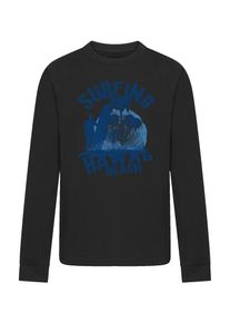 F4NT4STIC Shirt 'Hawaii Surf Beach Summer' lichtblauw / donkerblauw / zwart 110-116