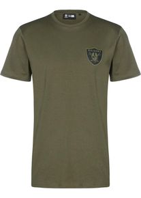 New Era Heren Shirt 'NFL Digi Las Vegas Raiders' beige / bruin / olijfgroen / zwart L