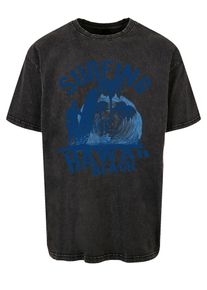 F4NT4STIC Heren Shirt 'Hawaii Surf Beach Summer' azuur / donkerblauw / zwart gemêleerd L