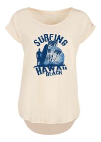 F4NT4STIC Dames Shirt 'Hawaii Surf Beach Summer' sand / blauw / ultramarine blauw L