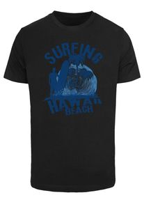 F4NT4STIC Heren Shirt 'Hawaii Surf Beach Summer' blauw / hemelsblauw / zwart L