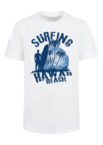F4NT4STIC Shirt 'Hawaii Surf Beach Summer' royal blue/koningsblauw / donkerblauw / wit 110-116