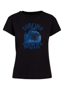 F4NT4STIC Dames Shirt 'Hawaii Surf Beach Summer' blauw / navy / zwart L